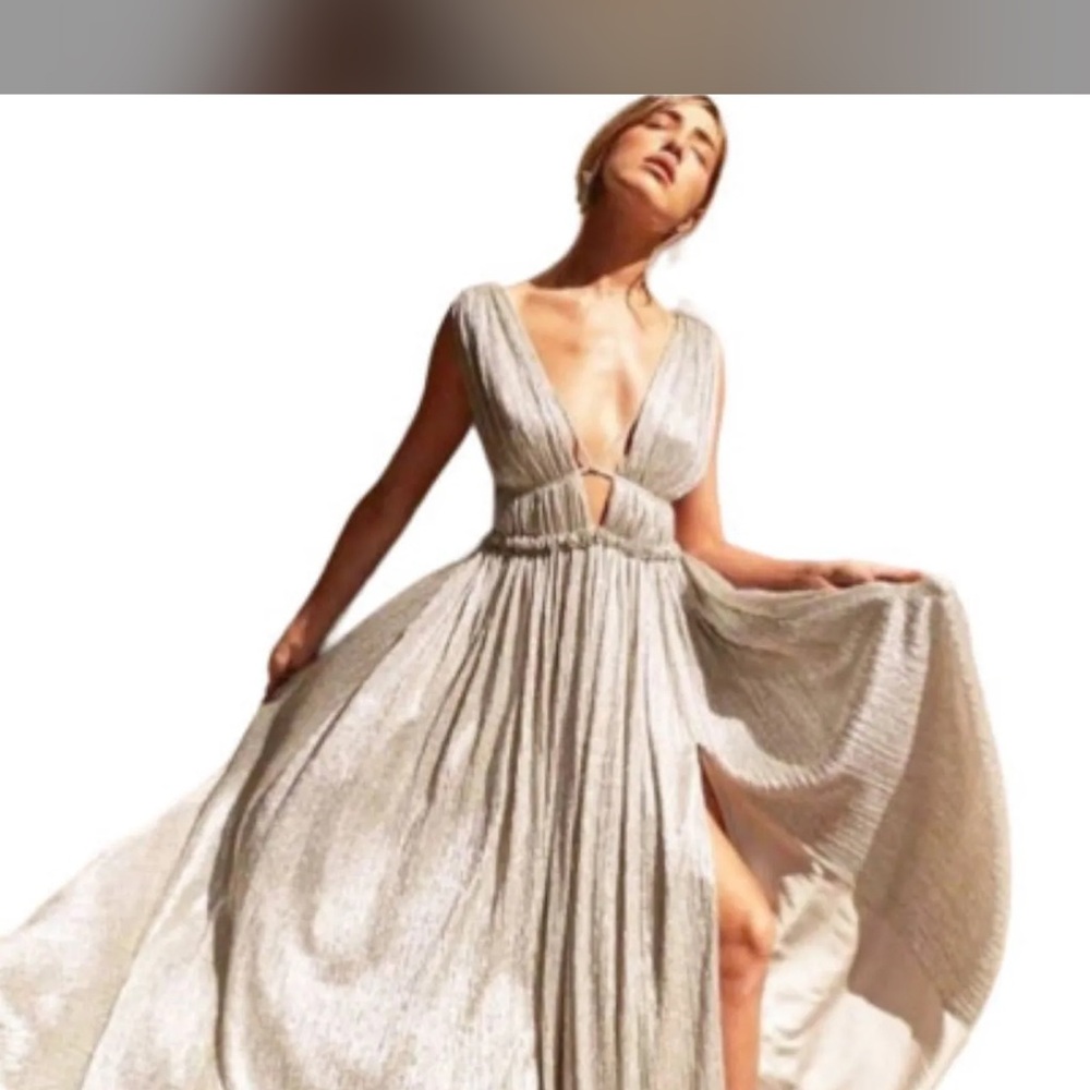 Jonathan Simkhai Maxi Dress (champagne color finish)